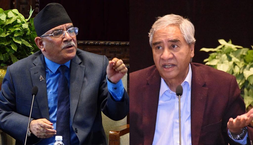 प्रचण्डले दाबी नछाडेपछि देउवाले भने- तपाईंलाई प्रधानमन्त्री दिन साथीहरूले मानेनन्