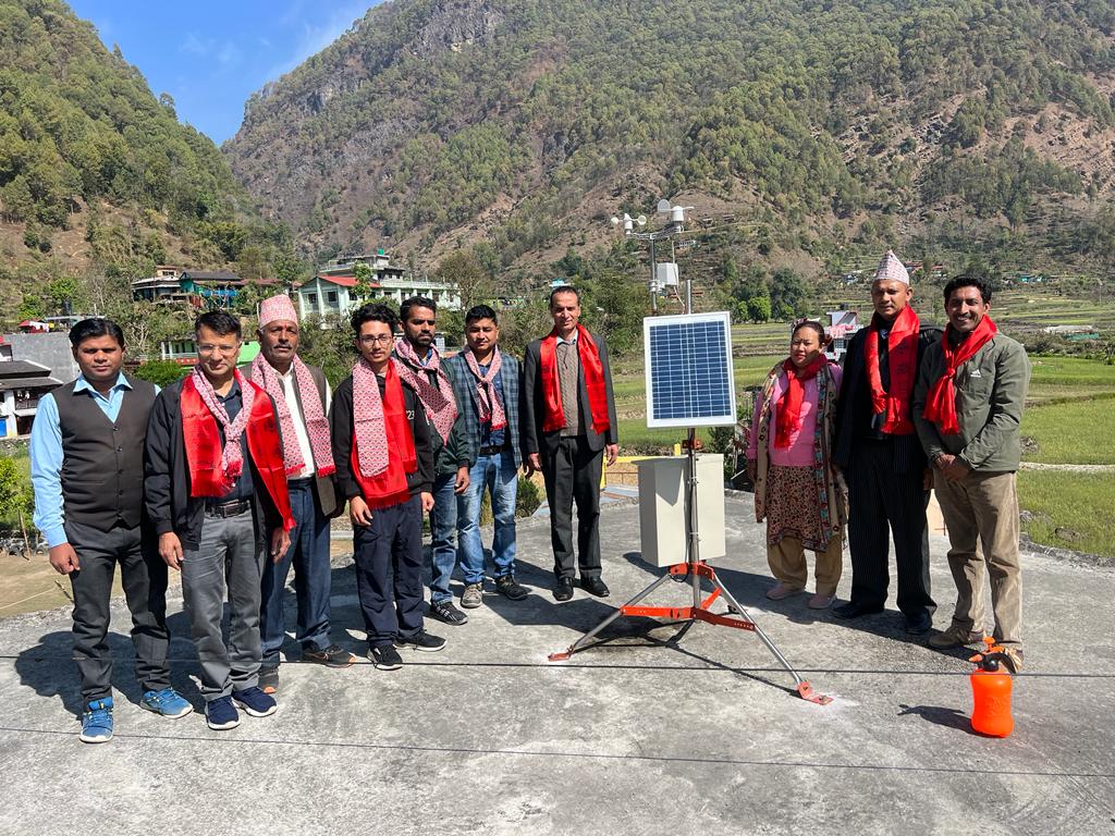 चन्द्रकोट गाउँपालिकामा मौसम स्टेशन स्थापना