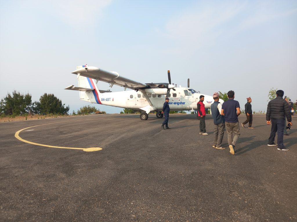 गुल्मीको रेसुङ्गा विमानस्थलमा सातामा दुईदिन नेपाल एयरलाइन्सले उडान गर्ने 