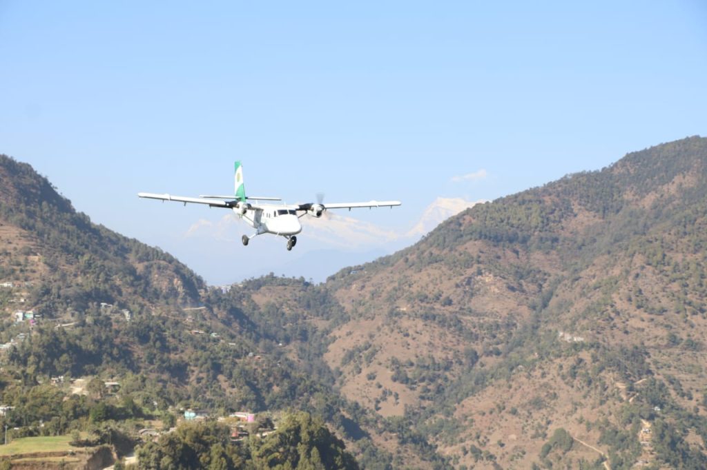 नेपाल वायुसेवा निगमले शुक्रवार रेसुंगा विमानस्थलमा परीक्षण उडान गर्ने